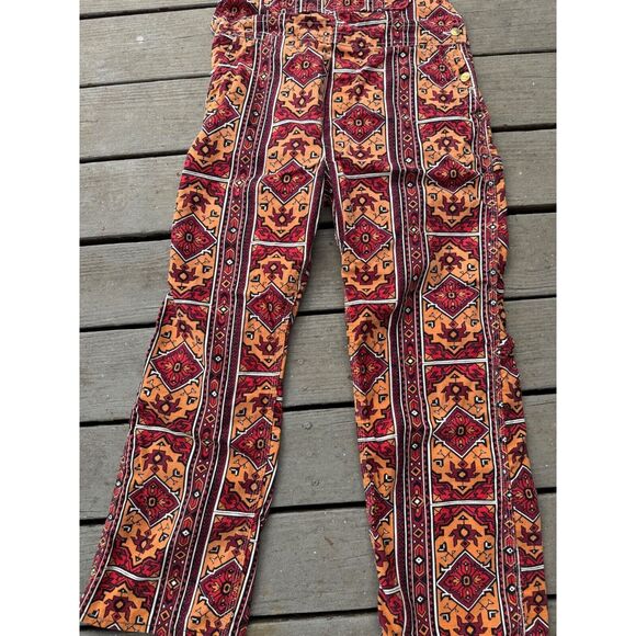Big Smith Overalls Womens 1960's 34x30 Vintage Aztec Pockets Relaxed Fit VTG - Picture 5 of 14